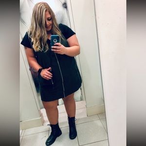 💚 Olive Green Overall Dress 💚